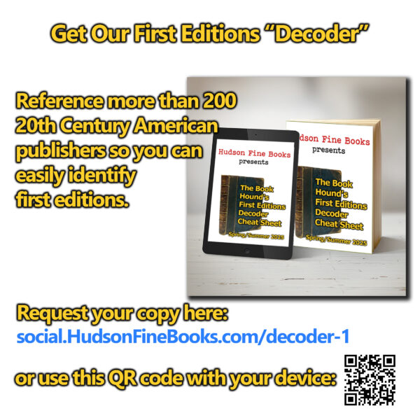 HudsonFineBooks First Edition Decoder offer