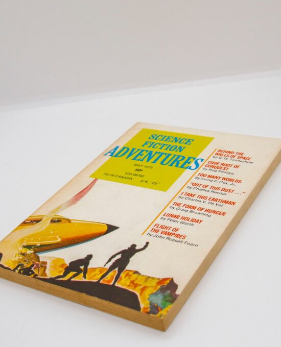 Vintage science fiction pulp mag Unread copy “Science Fiction Adventure Classics” May 1973 Tenneshaw Cox and more