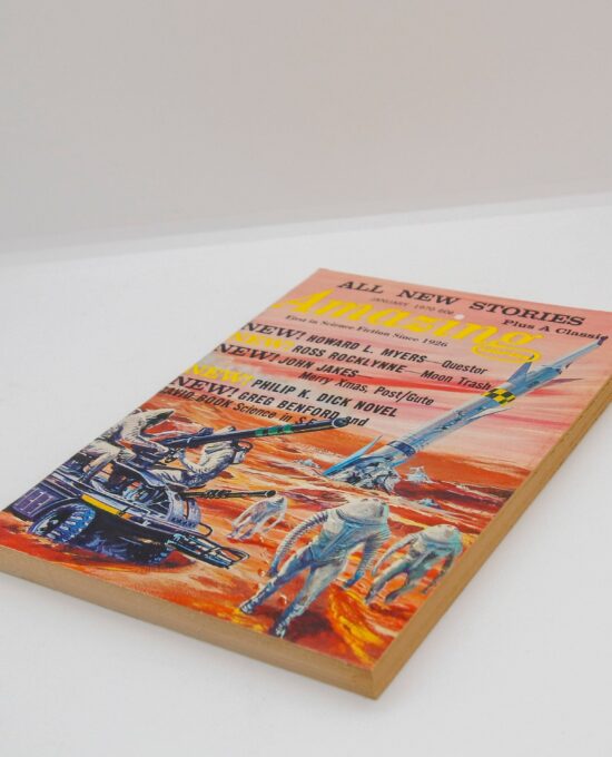Vintage science fiction pulp mag Unread copy “Amazing Stories” January 1970 Philip K Dick Myers and more!