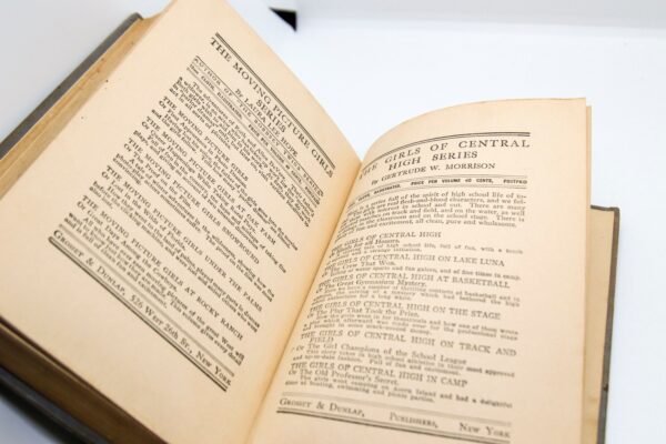 The Motion Picture Chums War Spectacle 1916 First edition Last book of the series  Extremely scarce title Antique children's series book - Image 10