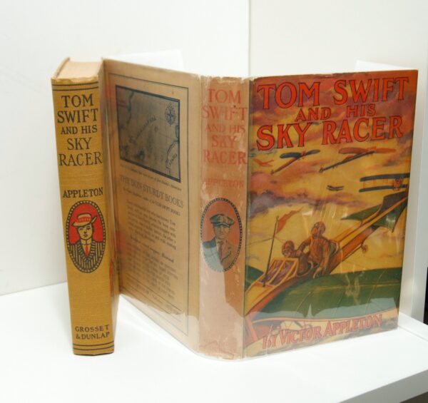 Tom Swift and His Sky Racer Vintage hardcover in original dust jacket [1926] First edition, later printing Children's series book #9 - Image 3