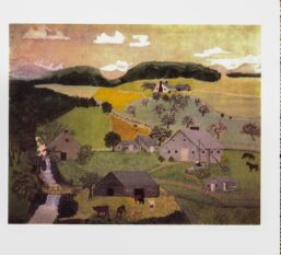 Grandma Moses "The Old Oaken Bucket" [c.1943] Vintage book page 13 x 12" Folk art / Americana