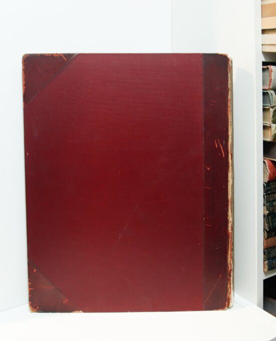 Antique atlas “The Latin Nations” [1903]  22 full color maps Cloth & leather bound large hardcover 12 x 15 1/2″ France Spain Italy Explorers