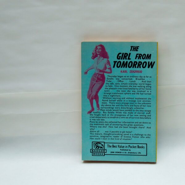 Far-out syfy "The Girl From Tomorrow" vintage paperback [1965] Appears unread. - Image 2