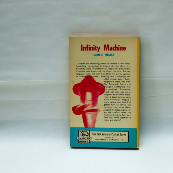 Sensationalistic science fiction "Infinity Machine" [1962] Read about a 1,000 year old machine!  Appears unread! - Image 2