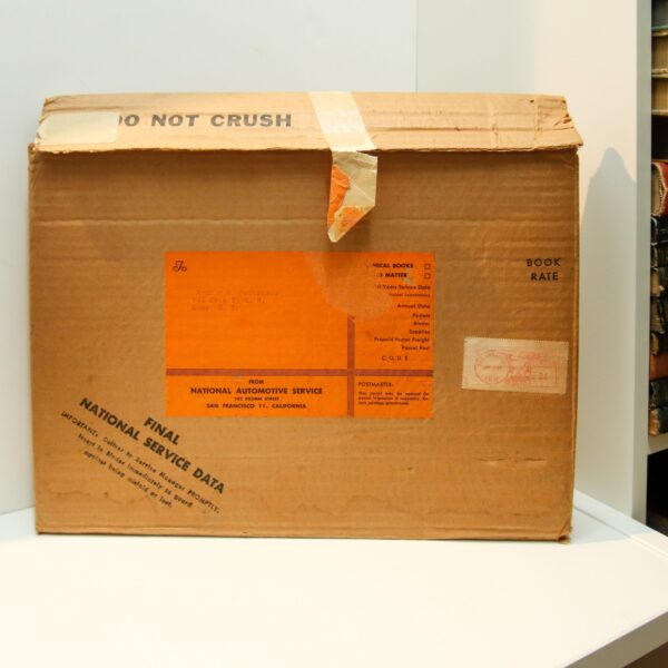 1958 "NOS" 1958 National Automotive Service Final Data In original mailing box Never used Corvette Thunderbird Lincoln Edsel Studebaker