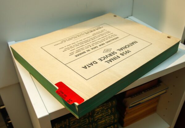 1958 "NOS" 1958 National Automotive Service Final Data In original mailing box Never used Corvette Thunderbird Lincoln Edsel Studebaker - Image 4