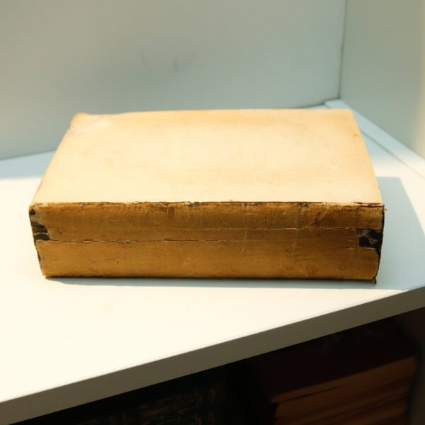 c.1819 "A Topographical & Historic Description of the County of York" Antique marbles text block w- 4 fold-out maps Numerous illustrations - Image 2