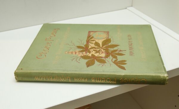 Henry Wadsworth Longfellow "Choice Poems of" [c.1884] Decorated antique book with gold text block - Image 3
