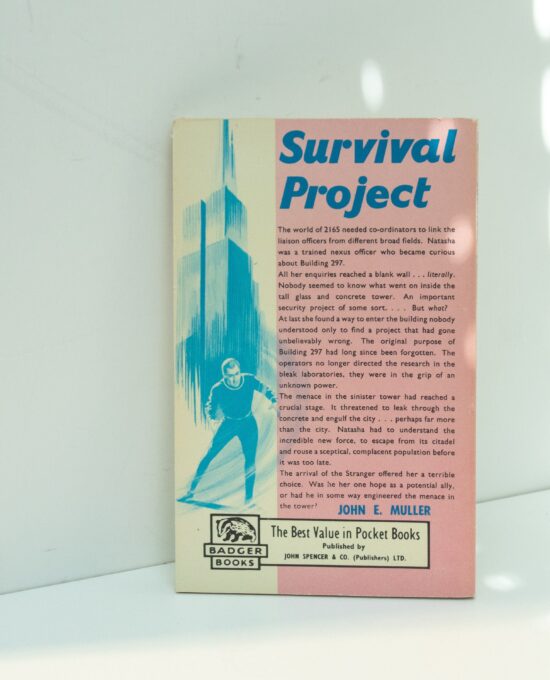 Survival Project [1966] Badger Books SF classic Appears unread!
