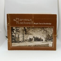 Norman Rockwell vintage book of photo postcards "Bicycle Tour of Stockbridge" First edition 1980 32 removable postcard Sepia Complete