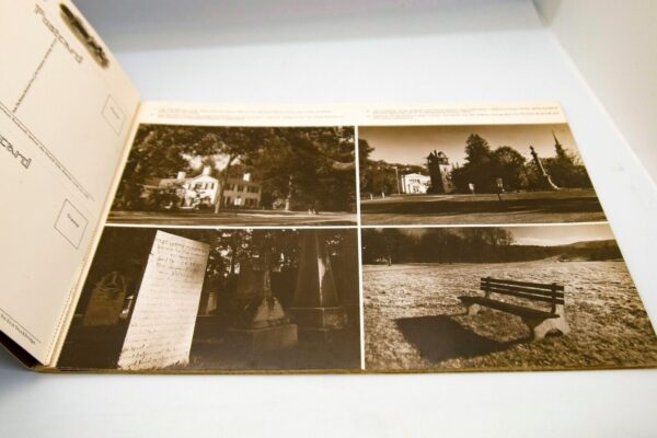 Norman Rockwell vintage book of photo postcards "Bicycle Tour of Stockbridge" First edition 1980 32 removable postcard Sepia Complete - Image 5