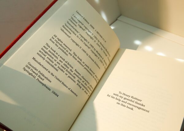 Richard Matheson "I Am Legend" [1995] Signed & numbered 40th anniversary edition in slipcase #334 of 500 - Image 6