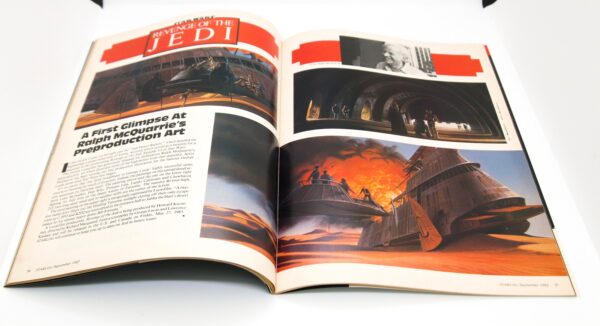 Gift for Trekkie Revenge of the Jedi pre-production art! Starlog #62 Sept. 1982 Kahn Dr Who Tron 66 pages - Image 9