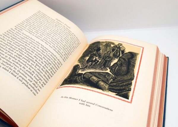 Gulliver's Travels c.1940 Jonathan Swift Cloth wrapped vintage hardcover with wood engraved illustrations by Fritz Eichenberg - Image 8