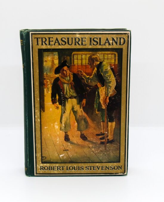 Robert Louis Stevenson “Treasure Island” c.1940 Several glossy full-color plates