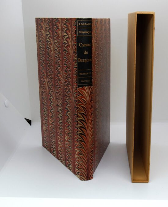 Cyrano de Bergerac Edmond Rostand [c.1954] Illustrated Decorated cloth wrapped hardcover in slipcase Pierre Brissaud artwork