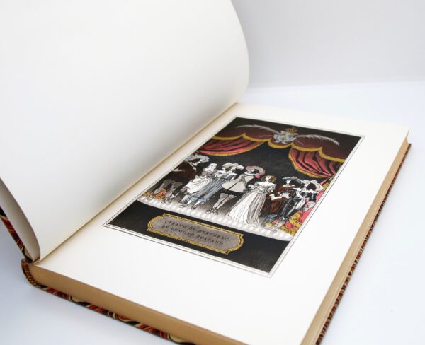 Cyrano de Bergerac Edmond Rostand [c.1954] Illustrated Decorated cloth wrapped hardcover in slipcase Pierre Brissaud artwork - Image 5