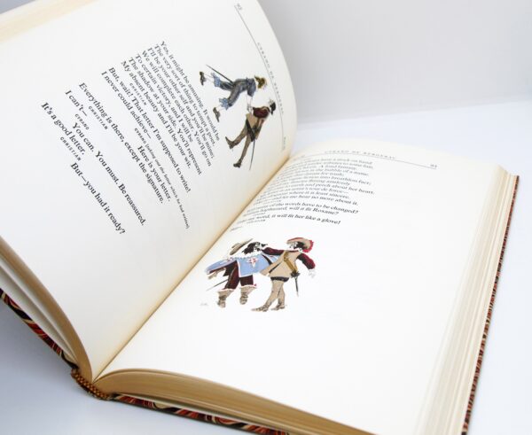 Cyrano de Bergerac Edmond Rostand [c.1954] Illustrated Decorated cloth wrapped hardcover in slipcase Pierre Brissaud artwork - Image 10