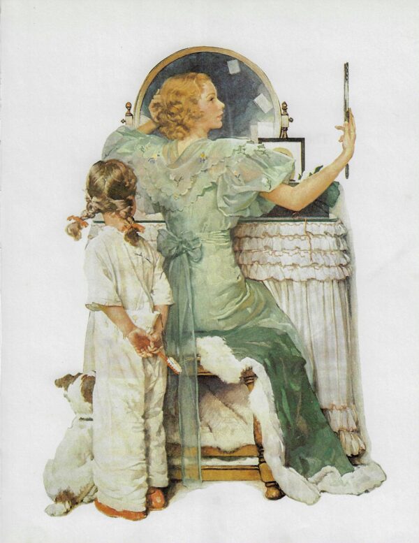 Norman Rockwell Vintage print"Going Out" October 1933 - Image 2