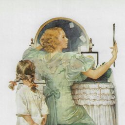 Norman Rockwell Vintage print"Going Out" October 1933