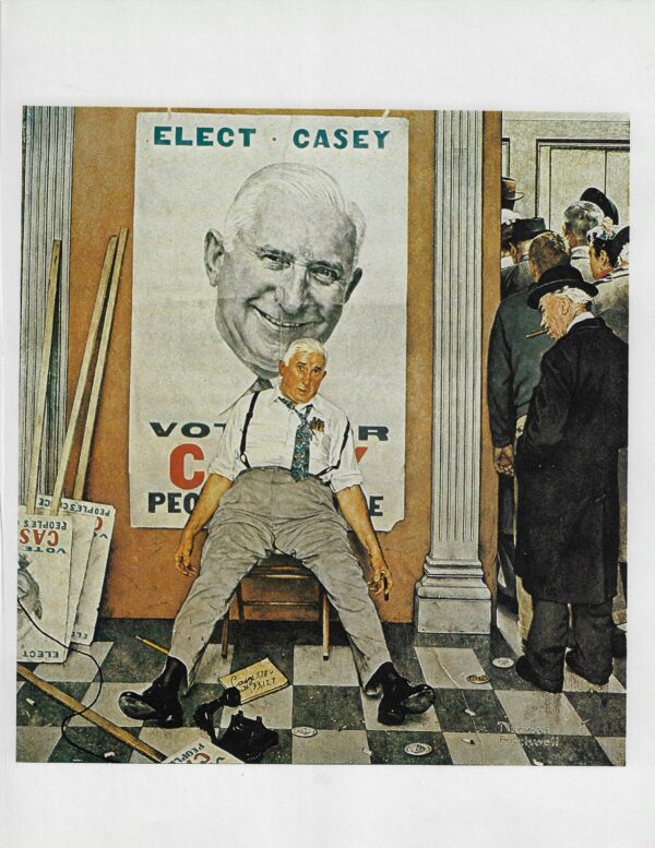 Norman Rockwell Vintage art book page "Before and After" November 1958 - Image 3