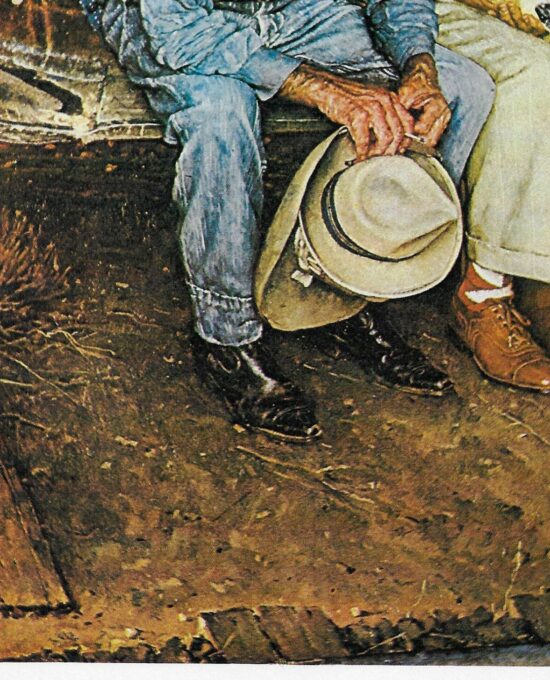 Norman Rockwell Vintage art book page “Breaking Home Ties” September 1954