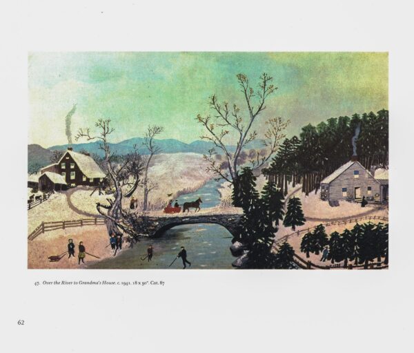 Grandma Moses "Over the River to Grandma's House / The Mailman Has Gone" [1941/9] Vintage book page 13 x 12"