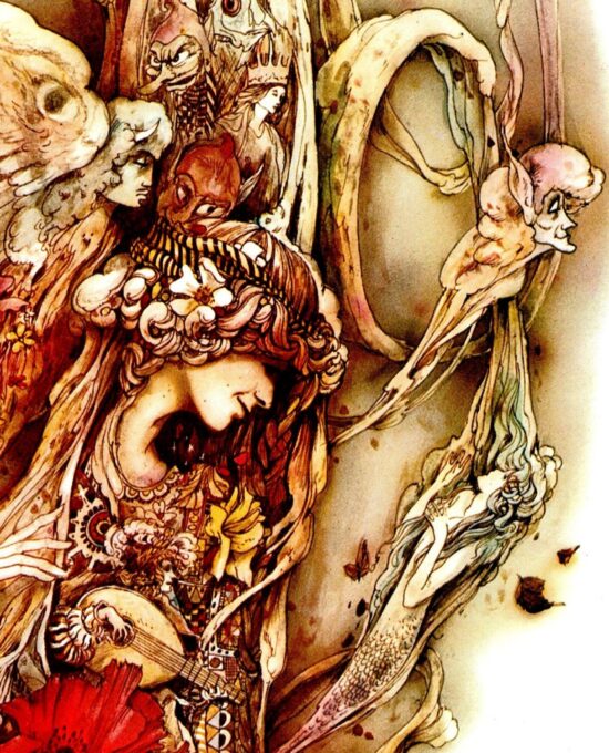 Brian Froud “The Wind” from “The Wind Between the Stars” Vintage art book page 1976 FREE SHIPPING