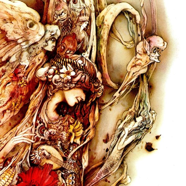 Brian Froud "The Wind" from "The Wind Between the Stars" Vintage art book page 1976 FREE SHIPPING