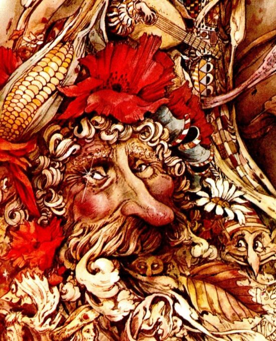 Brian Froud “The Wind” from “The Wind Between the Stars” Vintage art book page 1976 FREE SHIPPING