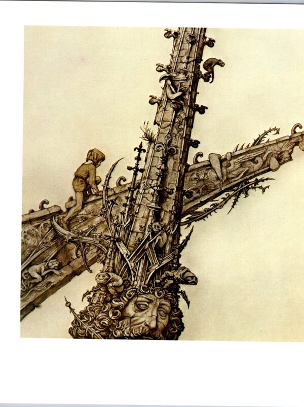 Brian Froud Proposed cover art for "A Midsummer's Nights Dream" / "Spire" Two-sided Vintage art book page 1973/6 FREE SHIPPING - Image 4