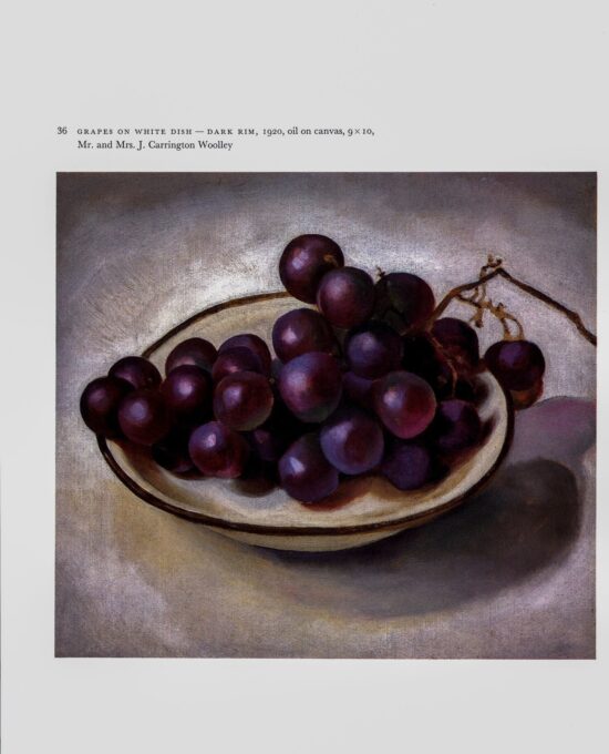 Georgia O’Keeffe vintage art book plate 1919/20 “Grapes on White Dish-Dark Rim / Music – Pink and Blue, II” Housewarming gift