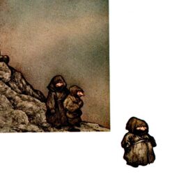 Brian Froud "How do these figures feel, going home..." Vintage art book page 1976 Dartmoor FREE SHIPPING