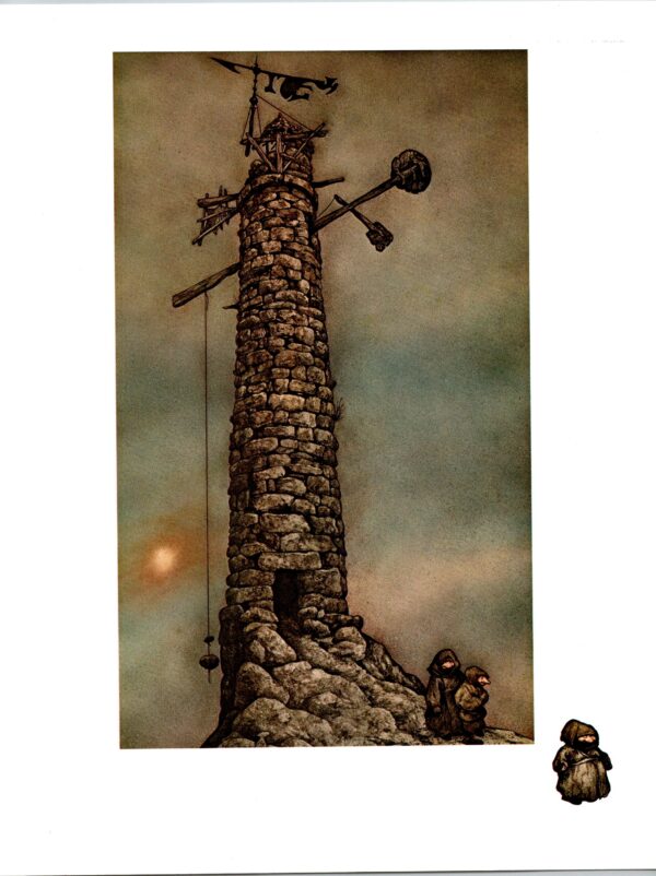 Brian Froud "How do these figures feel, going home..." Vintage art book page 1976 Dartmoor FREE SHIPPING - Image 3