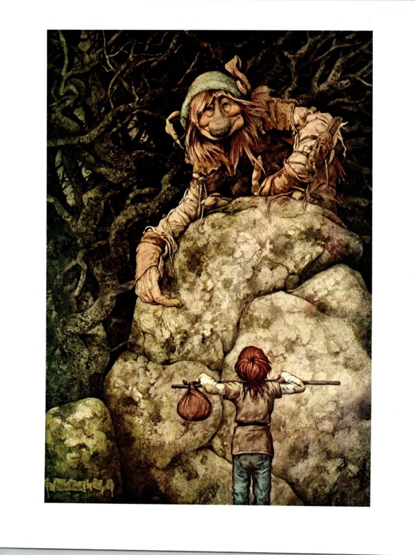 Brian Froud "The Sword of Thrac" Vintage art book page 1976 Unpublished story FREE SHIPPING - Image 3