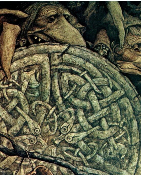 Brian Froud “I got the idea for this from a walk along Lych way…” Vintage art book page 1976 FREE SHIPPING