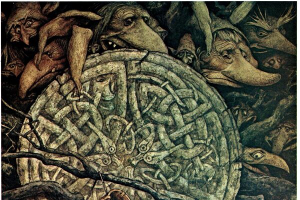 Brian Froud "I got the idea for this from a walk along Lych way..." Vintage art book page 1976 FREE SHIPPING - Image 2