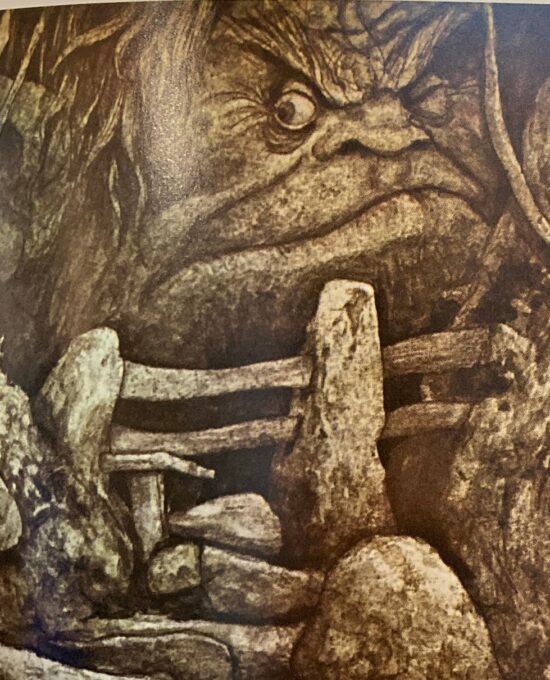 Brian Froud “Over every stile lurks a Bogey” Vintage 3-panel fold-out art book page 1976 FREE SHIPPING