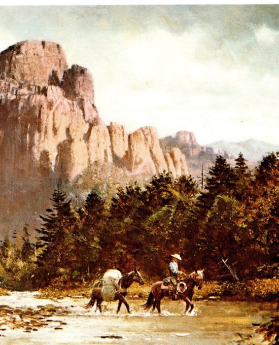 After the Rain Robert Abbett Chiricahua Mountains Arizona Vintage art book page