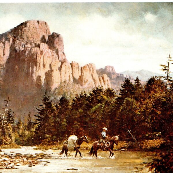 After the Rain Robert Abbett Chiricahua Mountains Arizona Vintage art book page