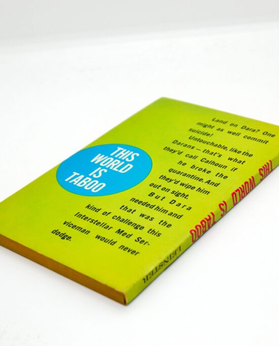 1961 Murray Leinster “This World Is Taboo” Ed Valigursky cover art First edition & printing Vintage paperback Almost new!