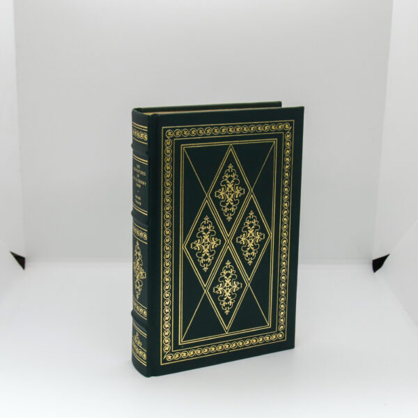 Mark Twain "The Adventures of Huckleberry Finn" c.1979 Leather vintage book Illustrated with 1885 first edition artwork
