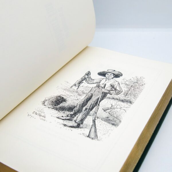 Mark Twain "The Adventures of Huckleberry Finn" c.1979 Leather vintage book Illustrated with 1885 first edition artwork - Image 6