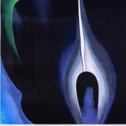 Georgia O'Keeffe print 1930 "Jack-in-the-pulpit IV" Original vintage color book page