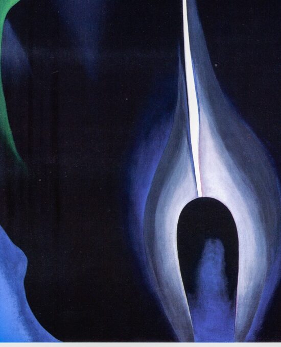Georgia O’Keeffe print 1930 “Jack-in-the-pulpit IV” Original vintage color book page