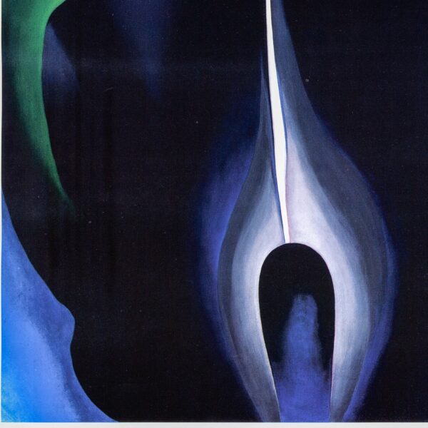 Georgia O'Keeffe print 1930 "Jack-in-the-pulpit IV" Original vintage color book page