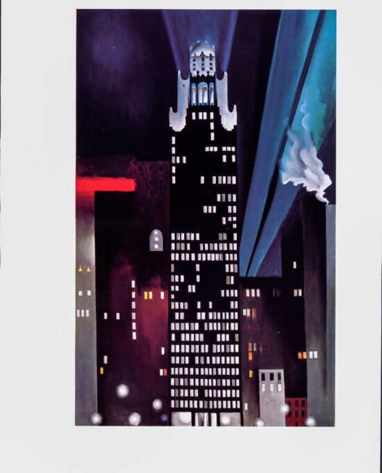 Georgia O’Keeffe print 1927 “The Radiator Building” Original vintage color book page