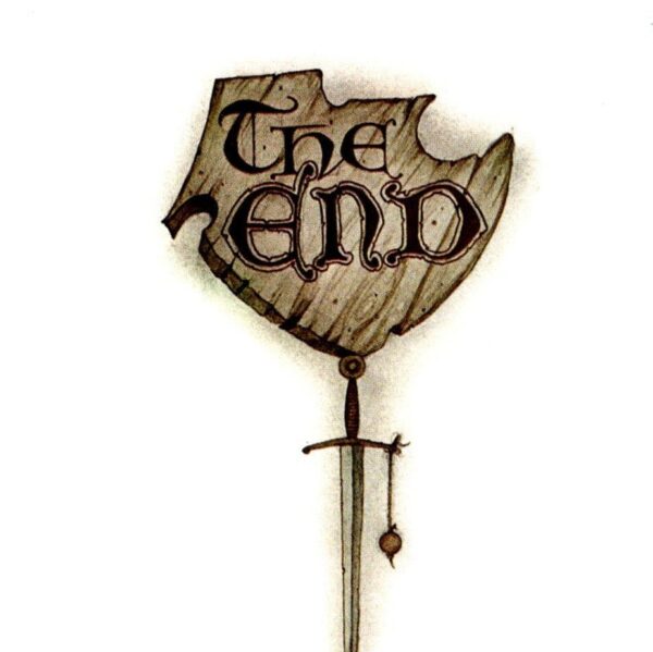 Brian Froud "The End" / Self-portrait Vintage art book page 1976 FREE SHIPPING - Image 2