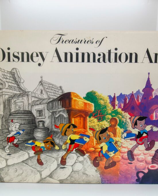 Treasures of Disney Animation Art First edition Vintage illustrated coffee table book 1982